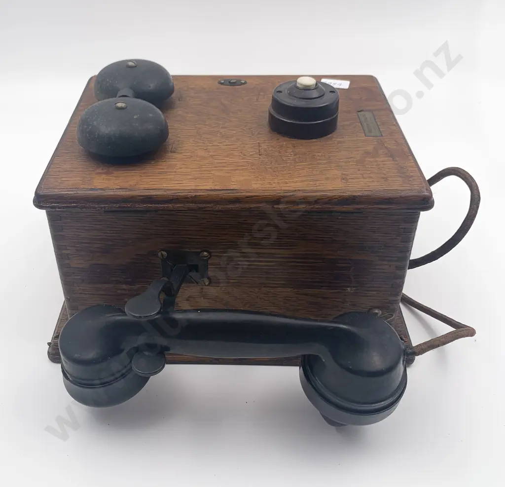 Vintage Wooden Cased Telephone Box Image 1++