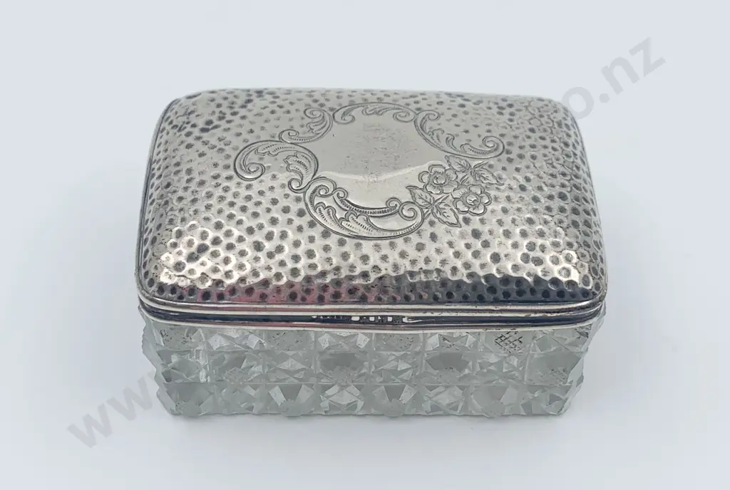 S/S Top Lidded Vanity Jar Image 1++