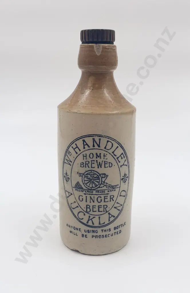 Vintage NZ Stone Ware Ginger Beer Bottle (AF) Image 1++