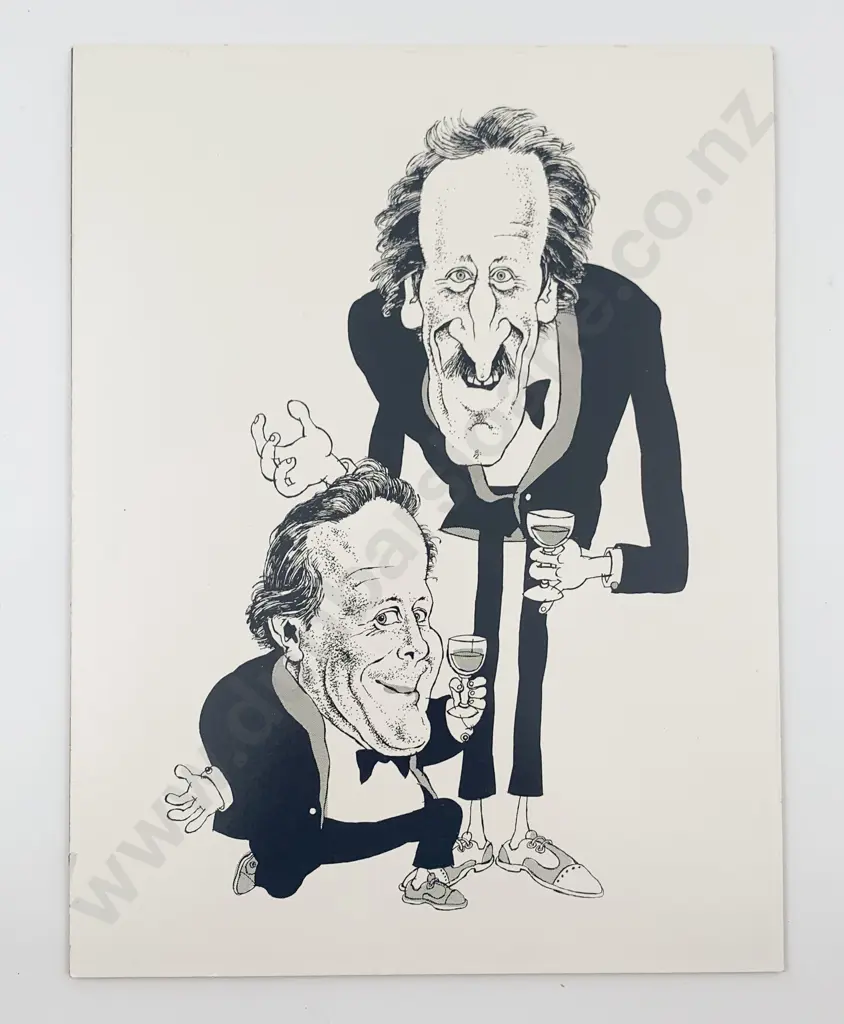 Cartoon Caricature of Jeremy Coney and Brian Waddle Image 1++