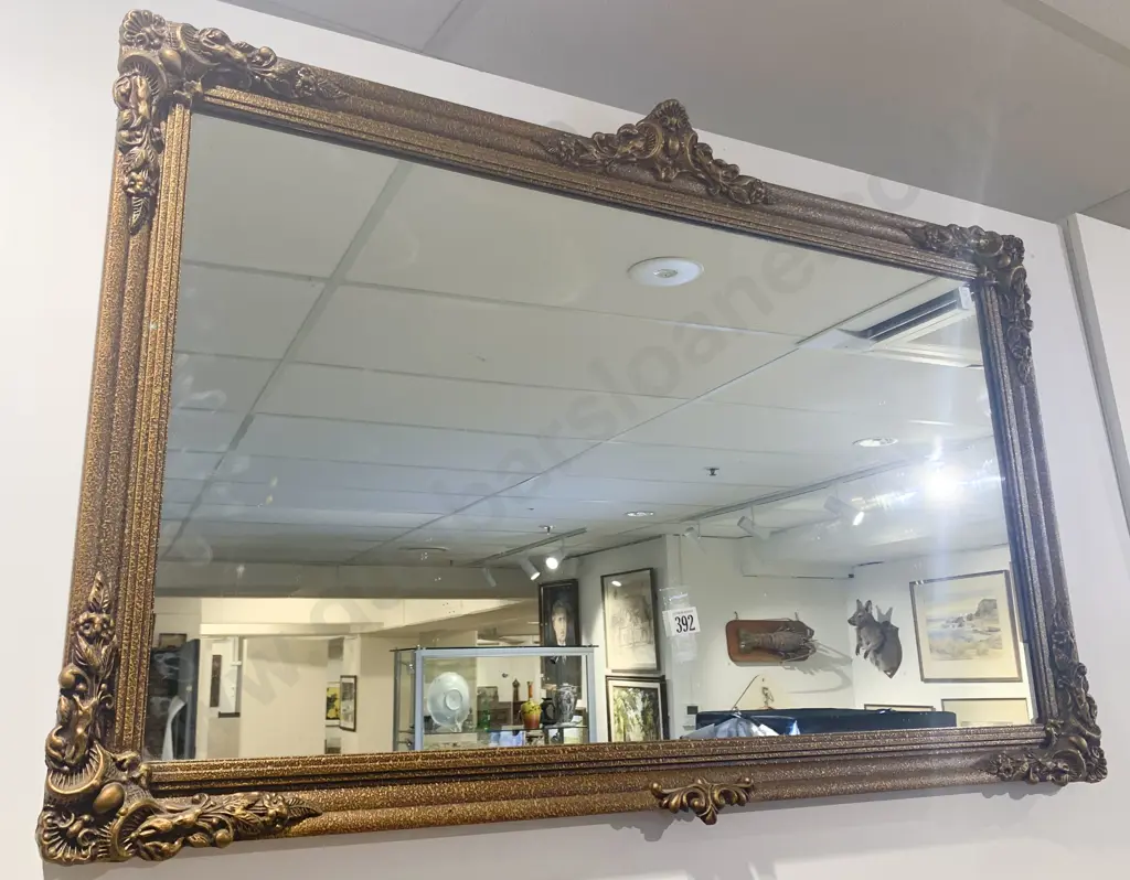 Rectangular Gilt Framed Wall Mirror Image 1++