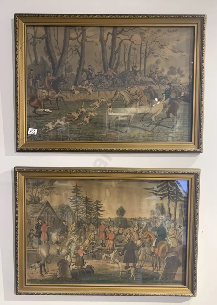 Two Victorian Hunting Prints Image 1++