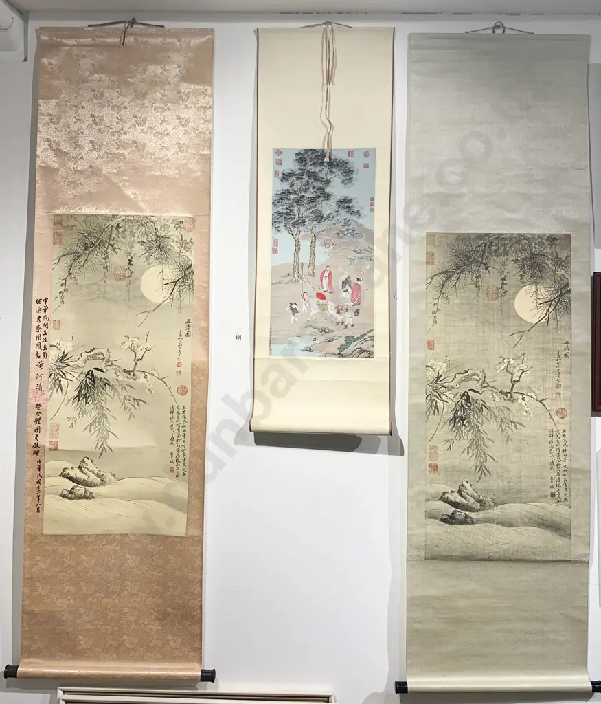 Three Asian Wall Hangings Image 1++