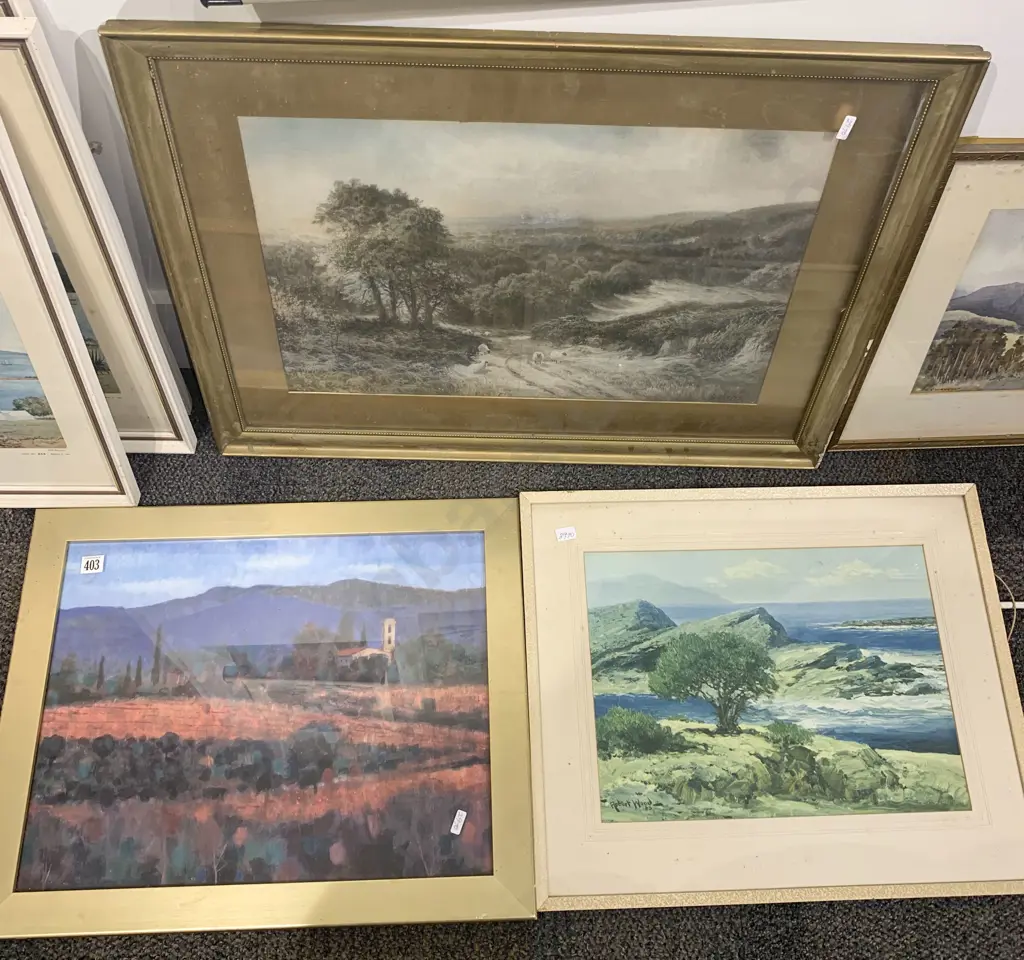 Three Various Framed Works Image 1++