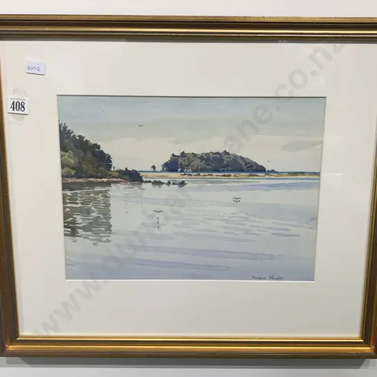 Marjorie Naylor - Coastal Landscape watercolour