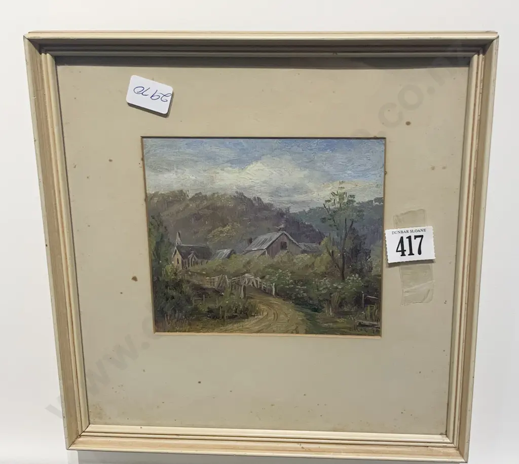 Small Oil Cottage Scene Image 1++