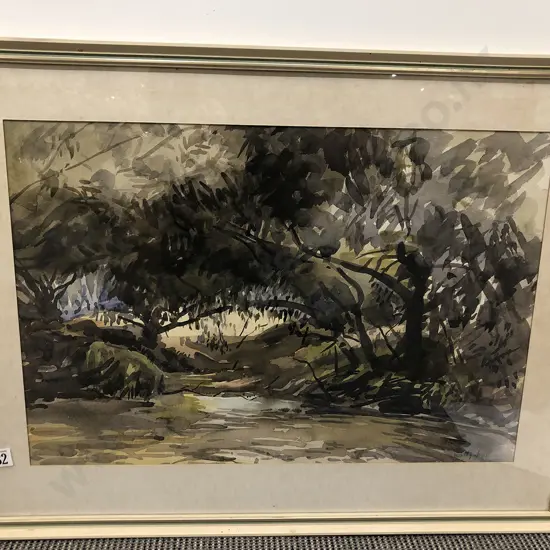 Dorothy Macleanan - Roanahanga River watercolour