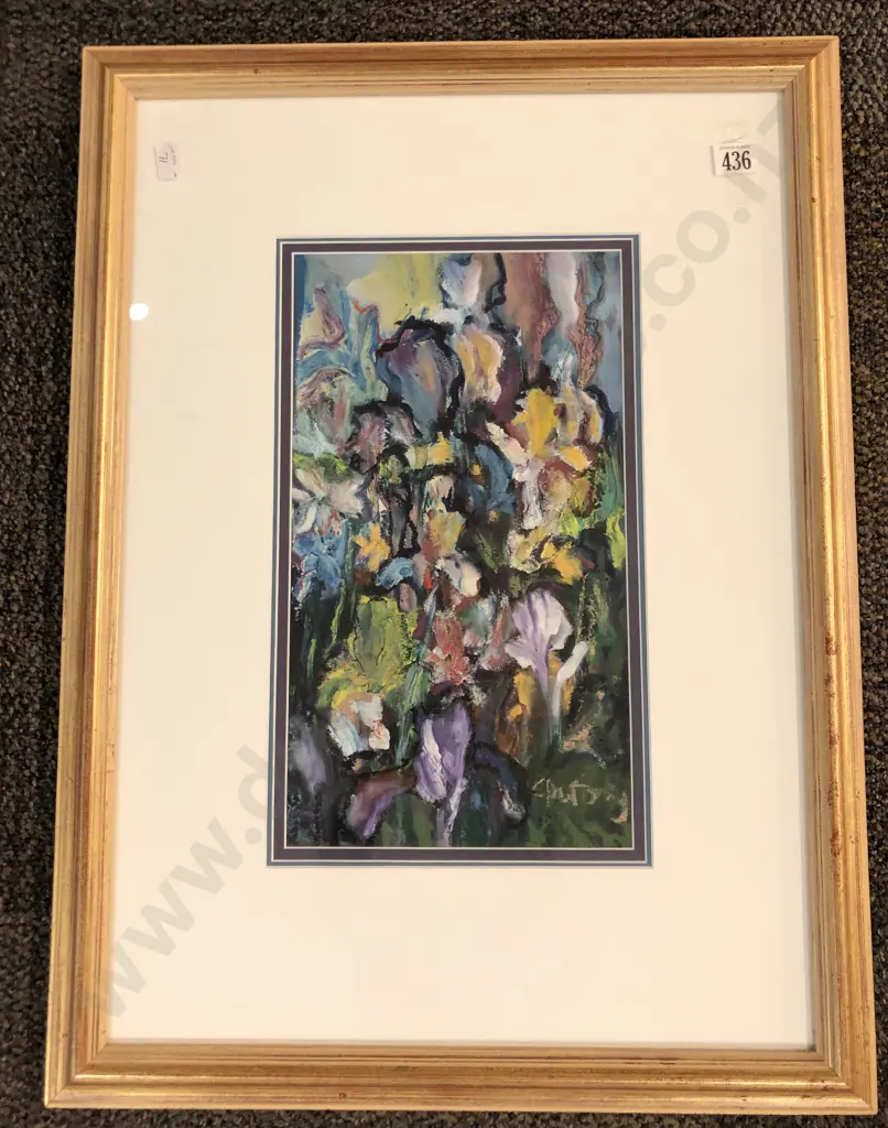 Framed Abstract Oil Still Life Image 1++