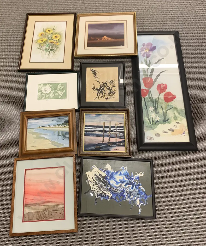Box of Assorted Prints and Originals Image 1++