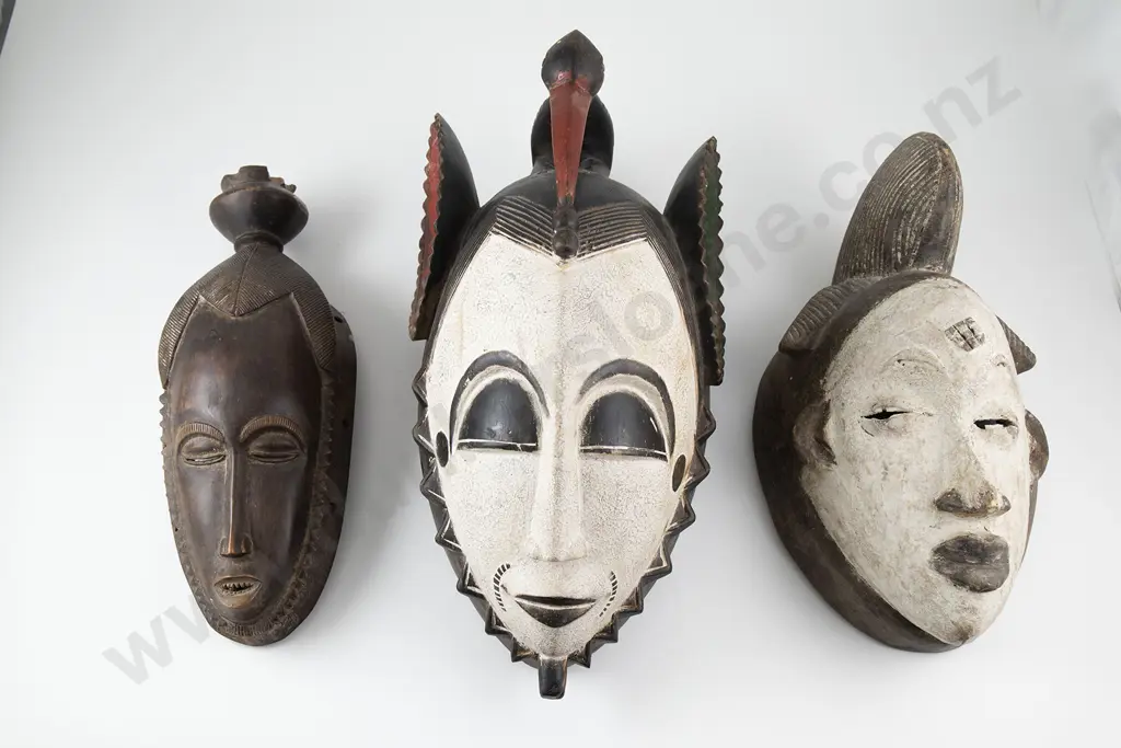 Three African masks Image 1++