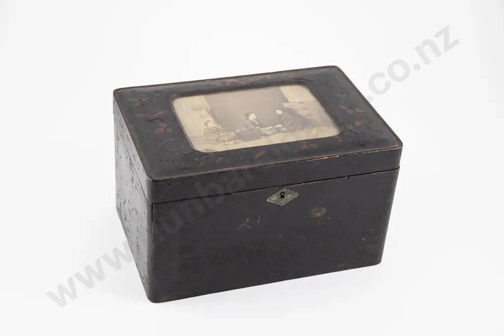Japanese lacquer tea caddy Image 1++