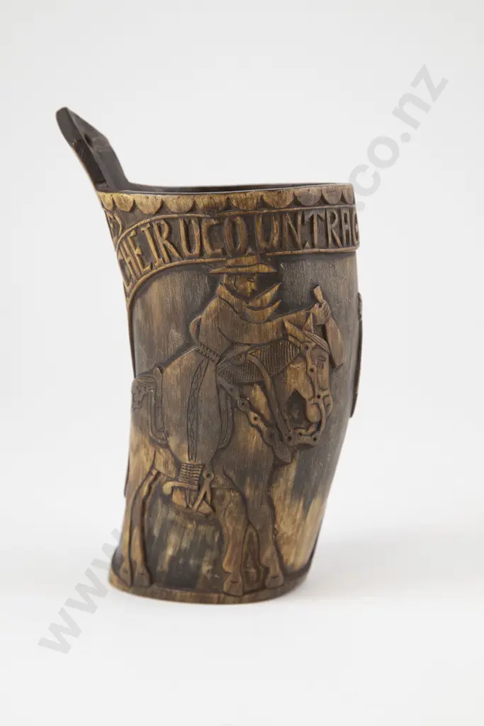 Early 19th Century Buffalo Horn Cup Image 1++