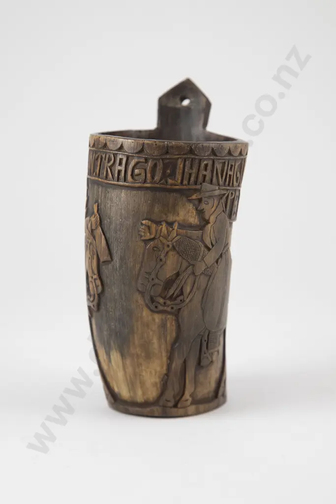 Early 19th Century Buffalo Horn Cup Image 1++