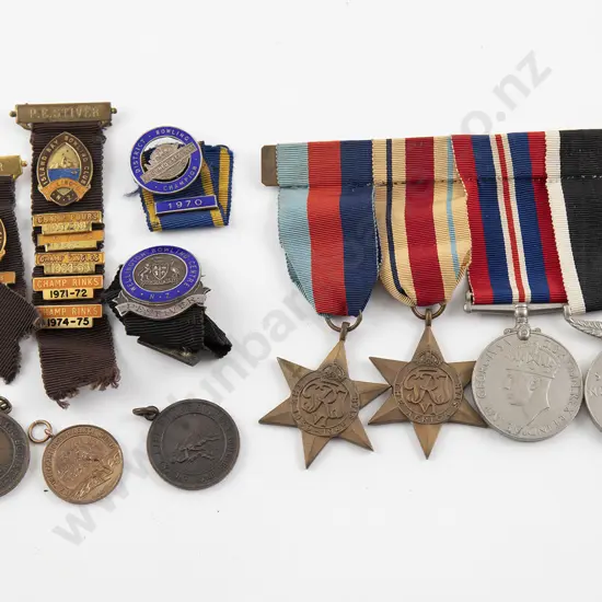 Assorted medals and badges
