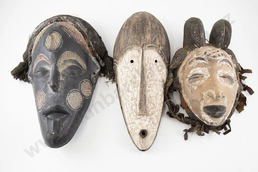 Three African masks Image 1++