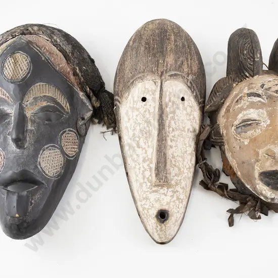 Three African masks