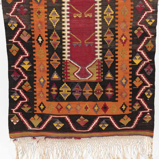 Hand knotted Kelim rug