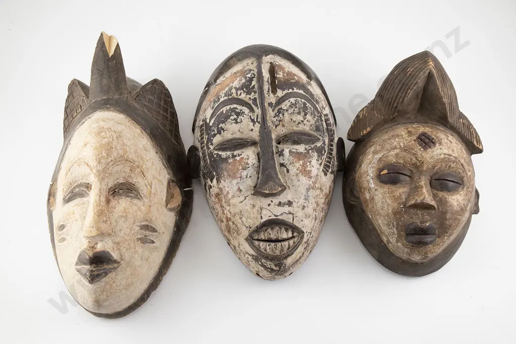 Three African masks Image 1++