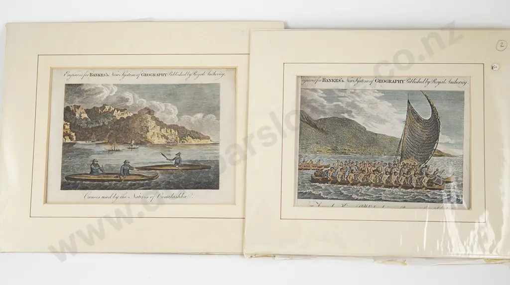 Two 18th Century Coloured Engravings Image 1++