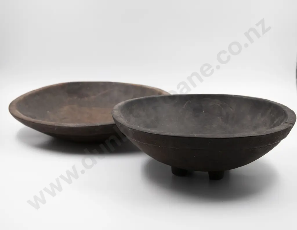 Papua New Guinea  hard wood food bowls (2) Image 1++