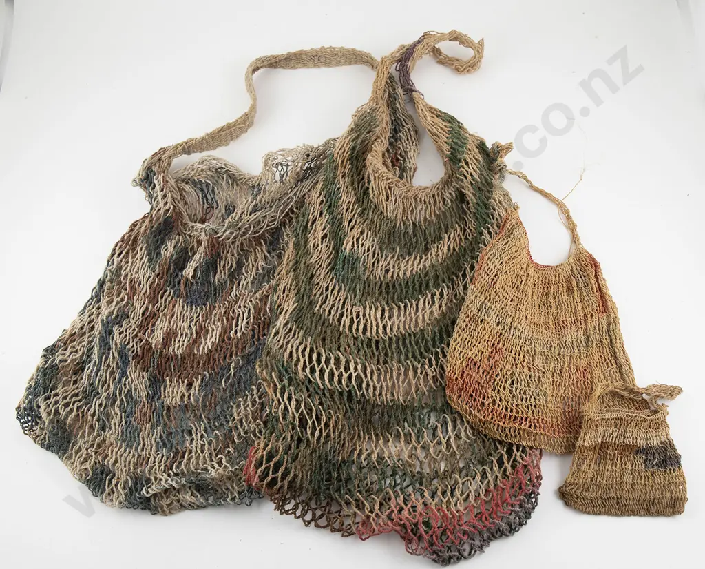 Four Papua New Guinea Bilum bags Image 1++