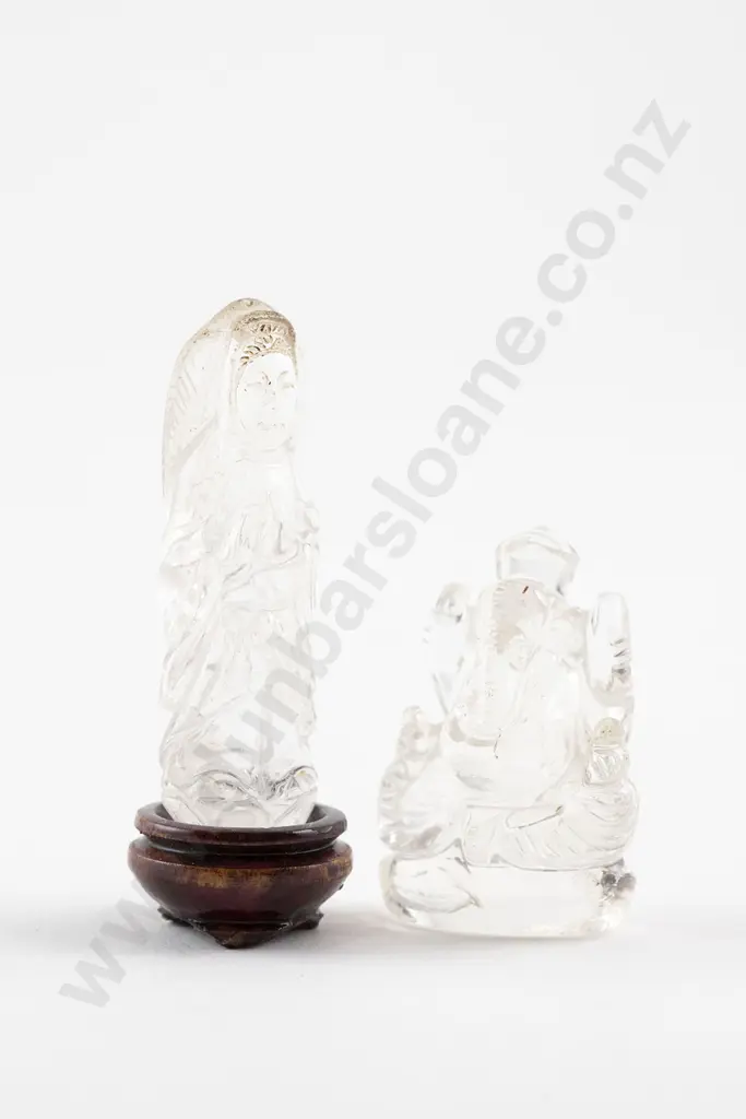 Two Chinese Rock Crystal Pieces Image 1++