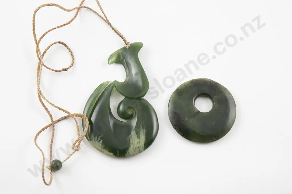 Two Pounamu Pendants Image 1++