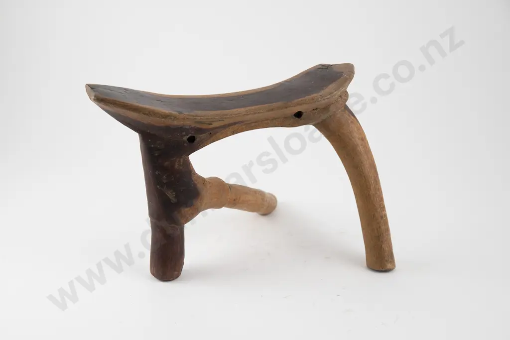 Hardwood stool. Dinka tribe Image 1++
