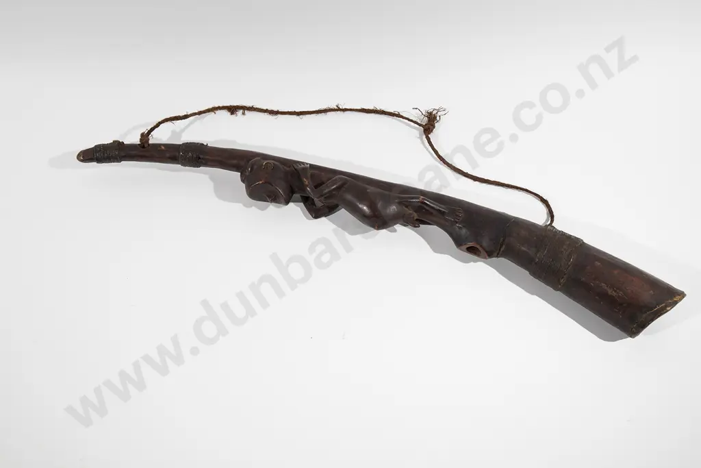 African Wood And Leather Horn Image 1++
