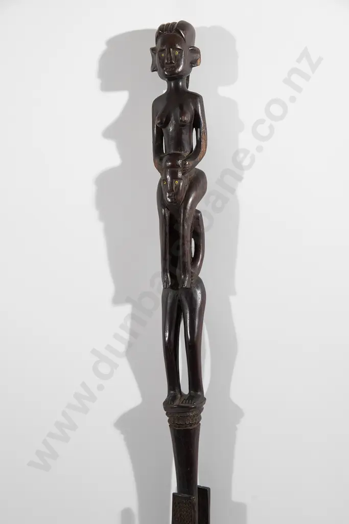 A Hardwood Staff From The Kwere People Of Tanzania Image 1++