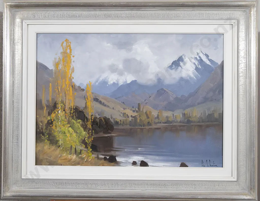 John Loxton (1903-69) - South Island Lake Scene Image 1++
