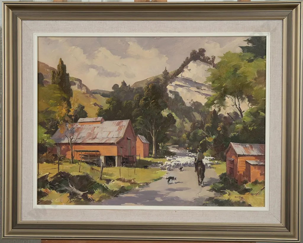 Peter Brown - Sheep Droving near Gisborne Image 1++