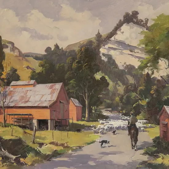 Peter Brown - Sheep Droving near Gisborne