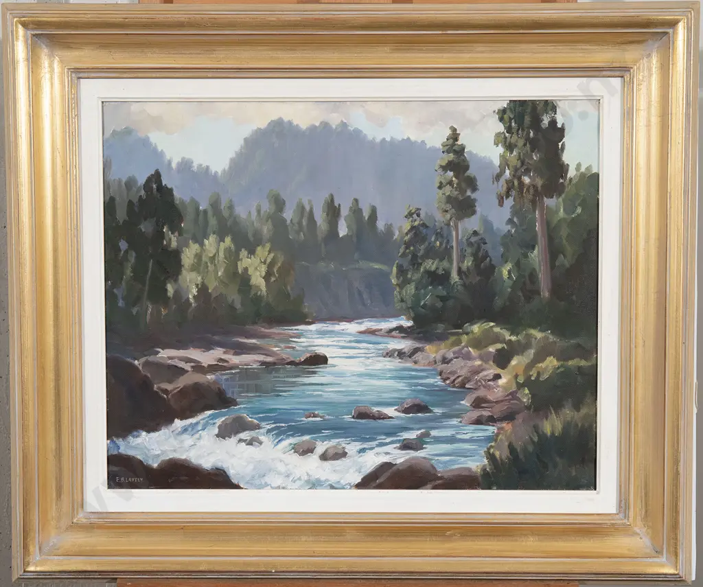 E B Lattey - Whakapapa River King Country Image 1++