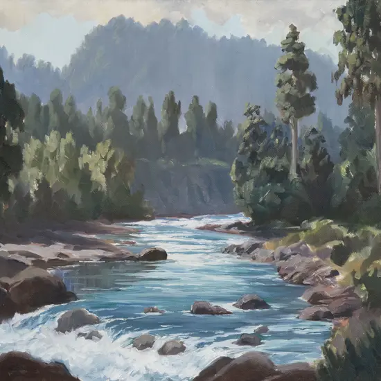 E B Lattey - Whakapapa River King Country