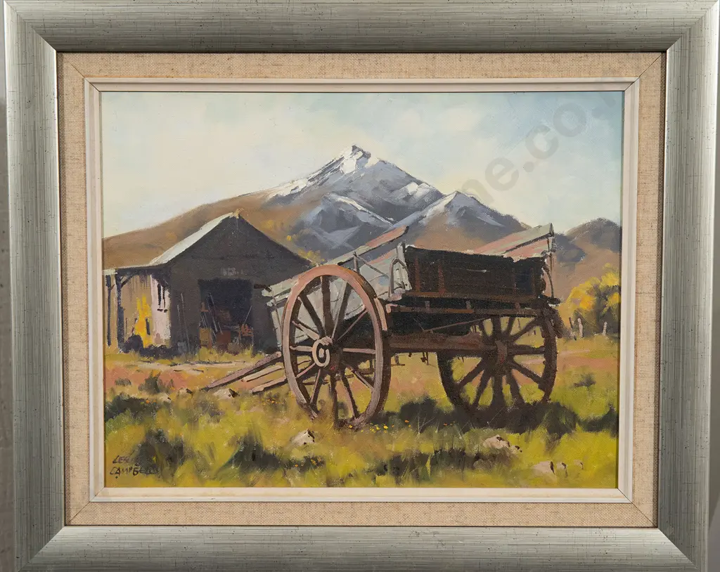 Leslie A Campbell - Rural Scene with Cart Image 1++