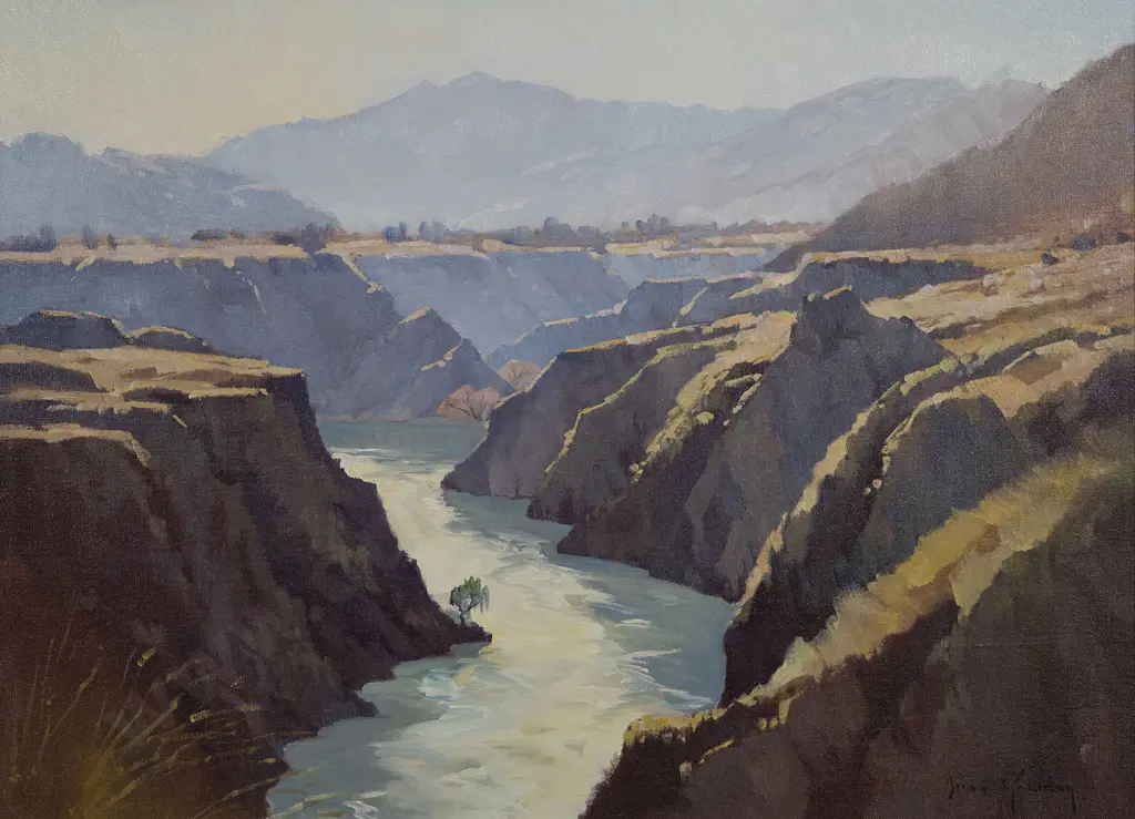Brian Halliday (1936-94) - Kawarau Gorge Image 1++