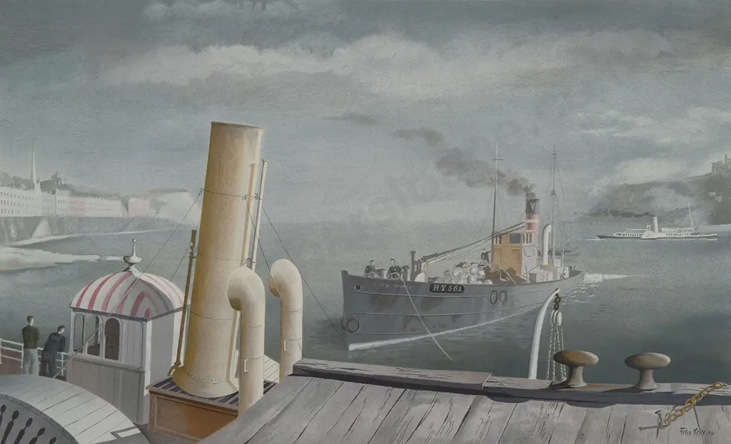 Felix Kelly - Drifter and Paddle Steamer Image 1++