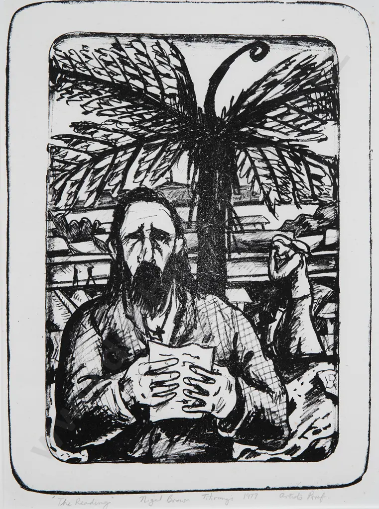 Nigel Brown (b 1949) - The Reading Image 1++