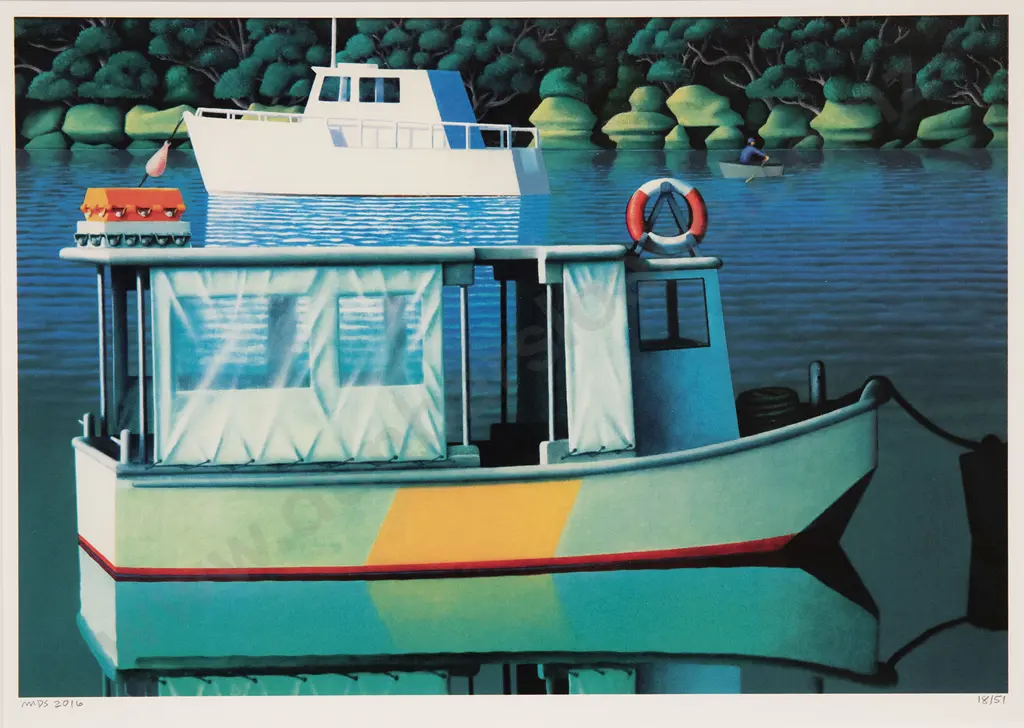 Michael Smither - The Old Ferry Boat Image 1++