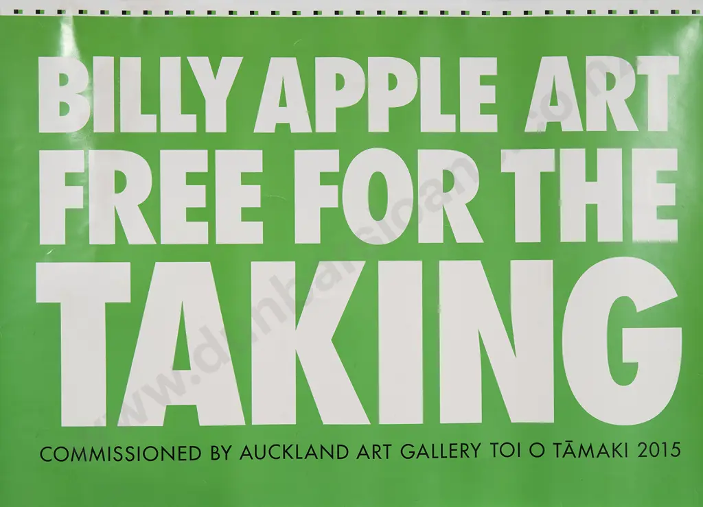 Billy Apple - Art Free for the Taking (2015) Image 1++