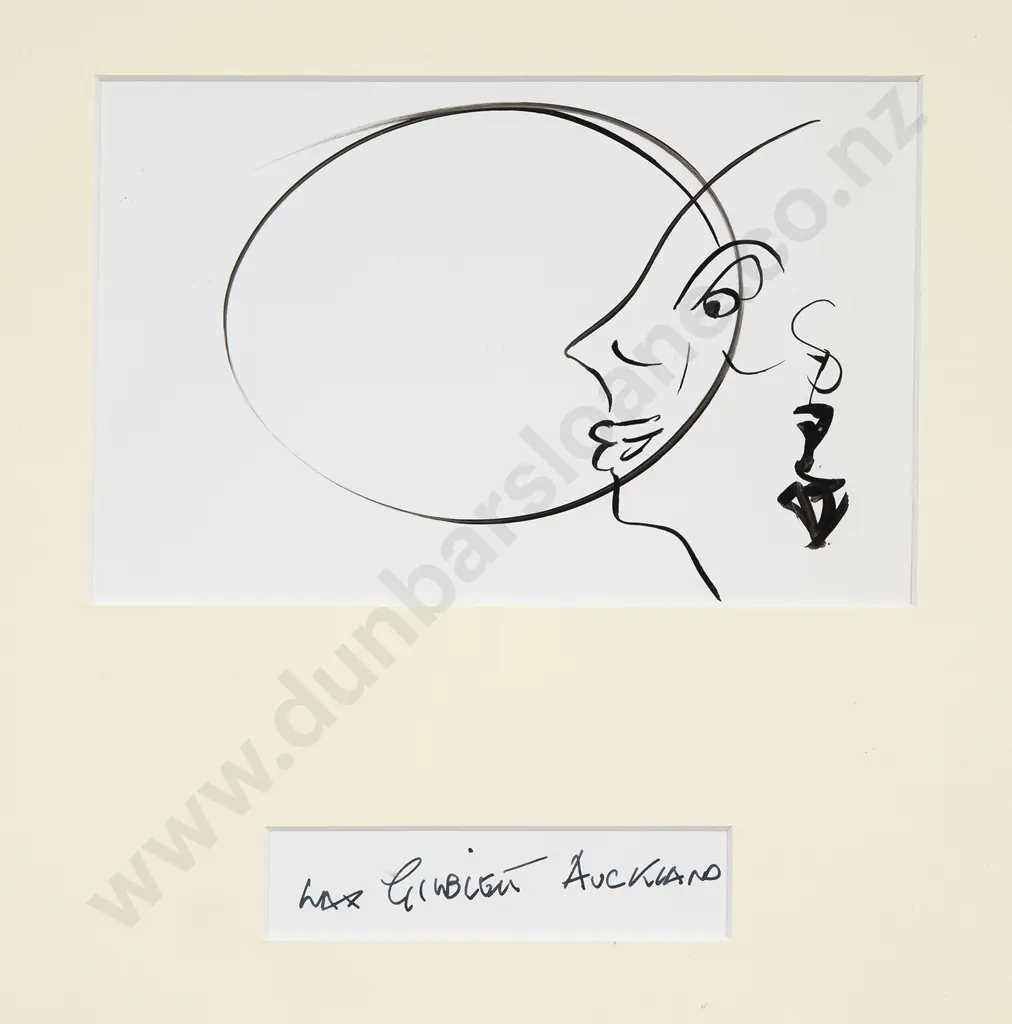 Max Gimblett - Untitled (Portrait Sketch) Image 1++