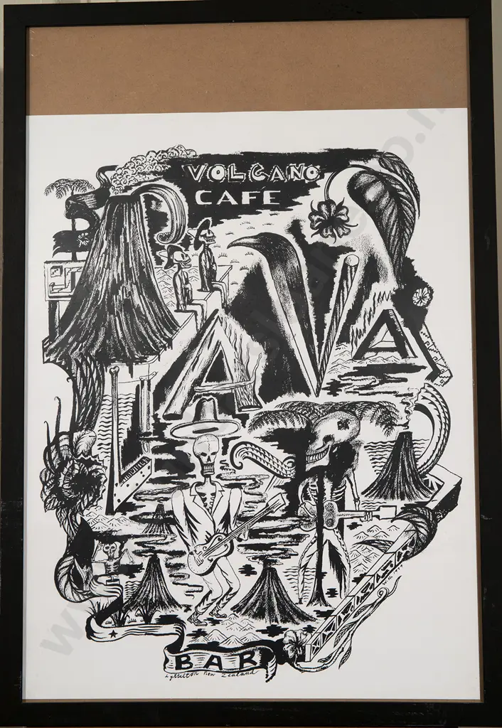 Bill Hammond - Volcano Cafe Poster Image 1++