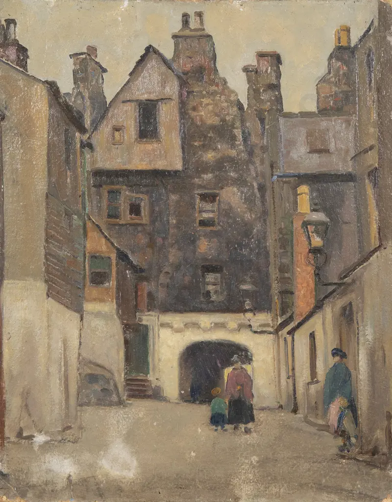 John Weeks (1888-1965) - European Street Scene Image 1++