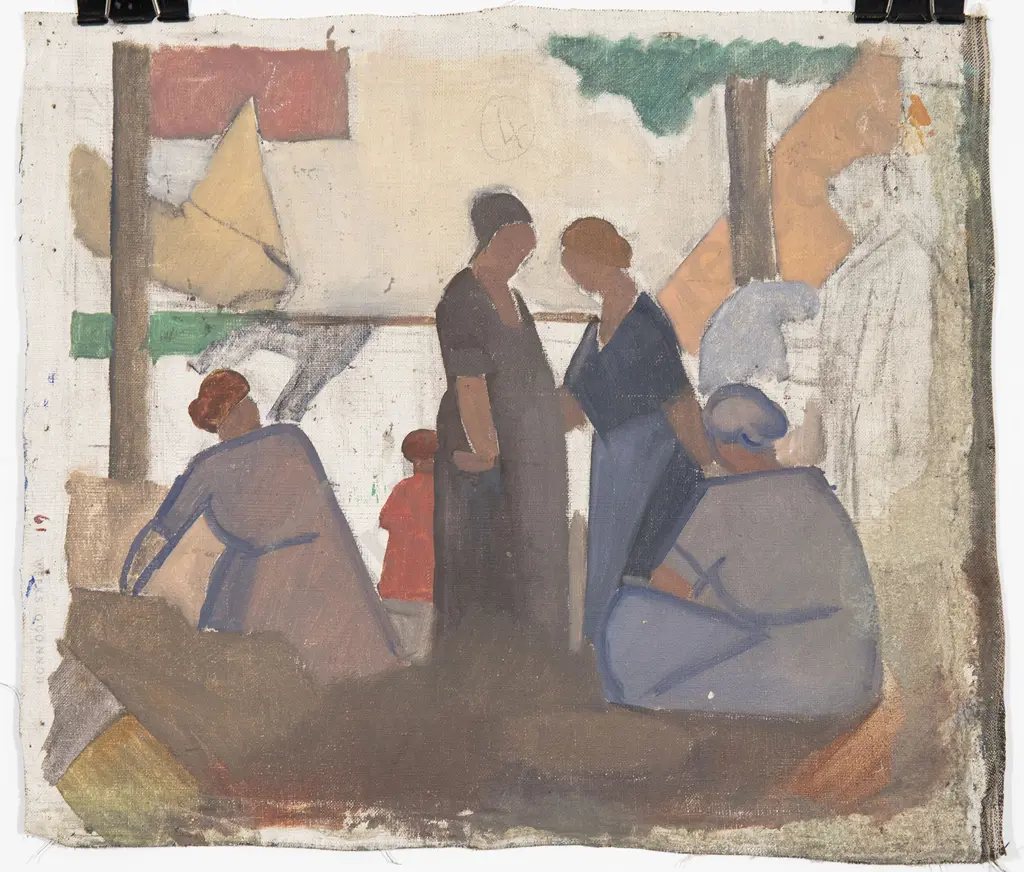 John Weeks (1888-1965) - Double Sided Oil Image 1++