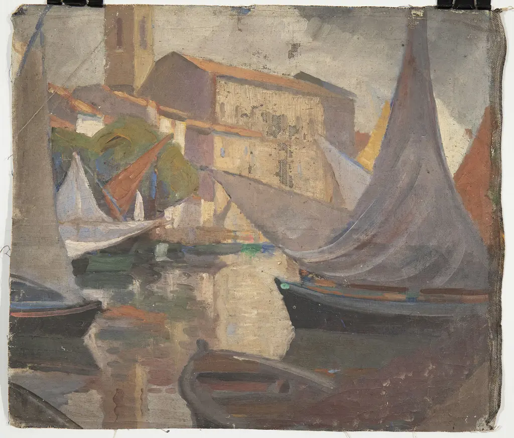John Weeks (1888-1965) - Harbour Scene Image 1++