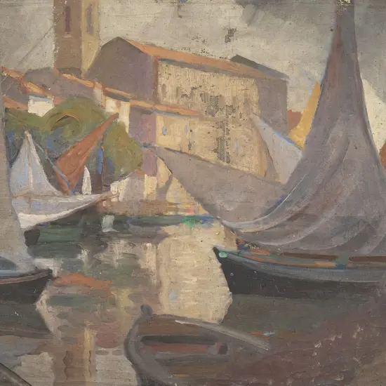 John Weeks (1888-1965) - Harbour Scene