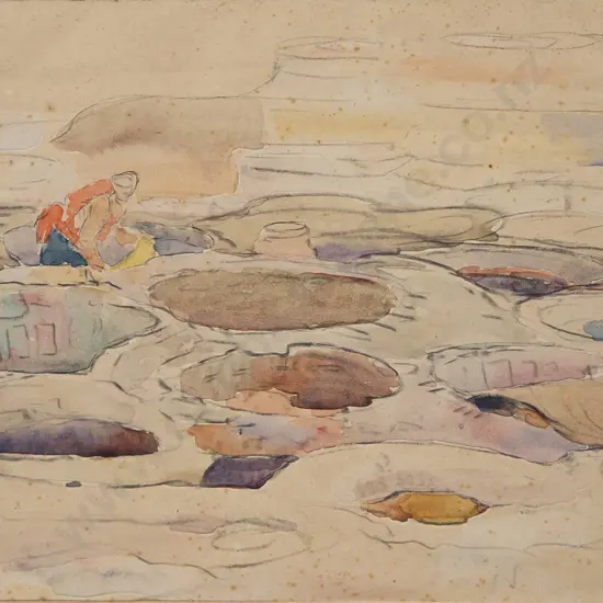 John Weeks (1888-1965) - Native Dying Vats