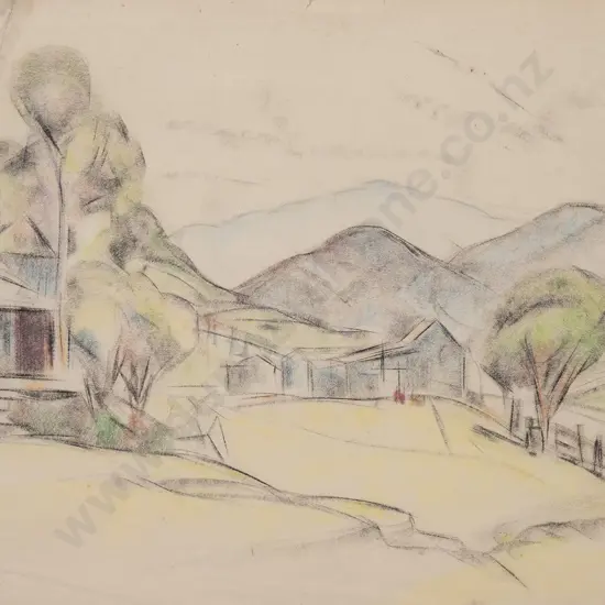 John Weeks (1888-1965) - King Country Landscape (unframed)