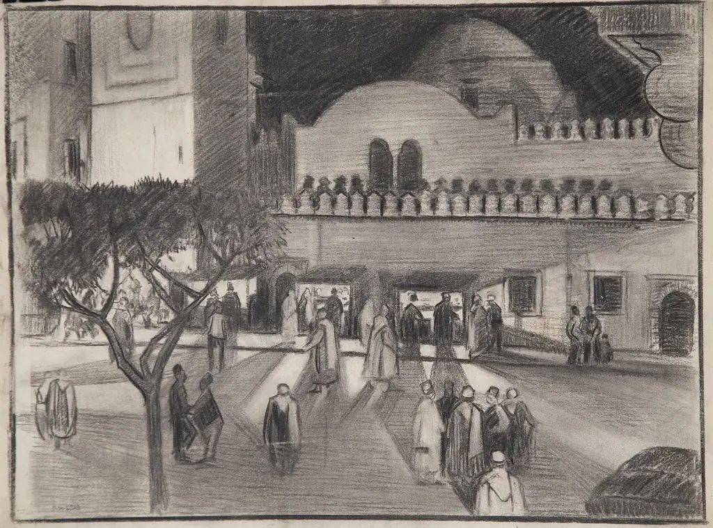 John Weeks (1888-1965) - Fez Mosque Image 1++